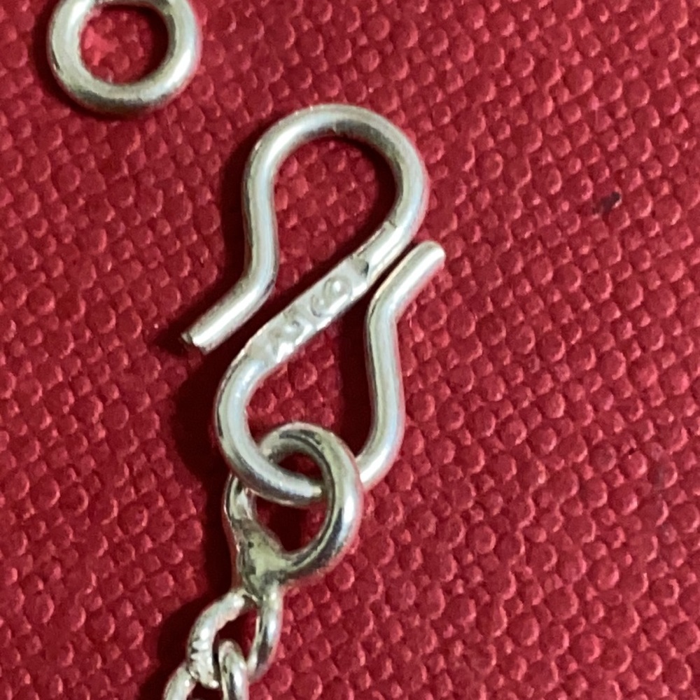 🖤RARE COLOR💕agate silver necklace - Picture 7 of 15
